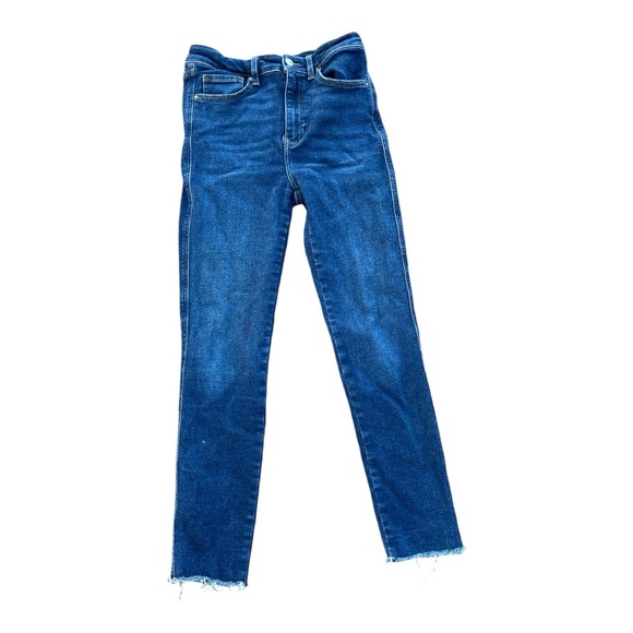 Free People We The Free Raw Hem High Rise Stretch Skinny Cropped Jeans - Picture 2 of 6